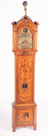 Antique Dutch Marquetry Longcase Clock