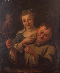 Attr. to Salomon de Bray, Holland, Netherlands (1597-1664), Eulenspiegel, oil on panel