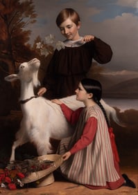 Sebastien Straub, Sweden (1806-1842), The Three Friends, 1842, oil on canvas