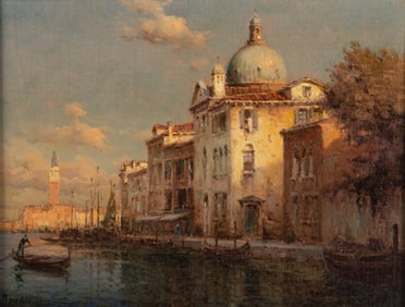 Marc Aldine, France (1870-1956), Venice Canal, oil on canvas