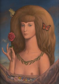 Werner Wildner, Tennessee / Germany (1925-2004), Primavera, oil on masonite
