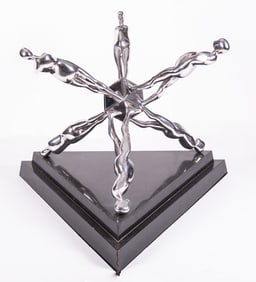 Ernest Tino Trova, Missouri (1927-2009), FM 24", 1985, stainless steel, artist's proof ed. 1/2