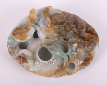 A Chinese Carved Jade Sculpture