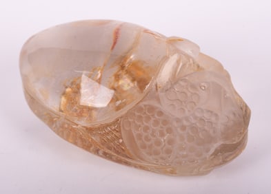 A Chinese Carved Quartz Ornament