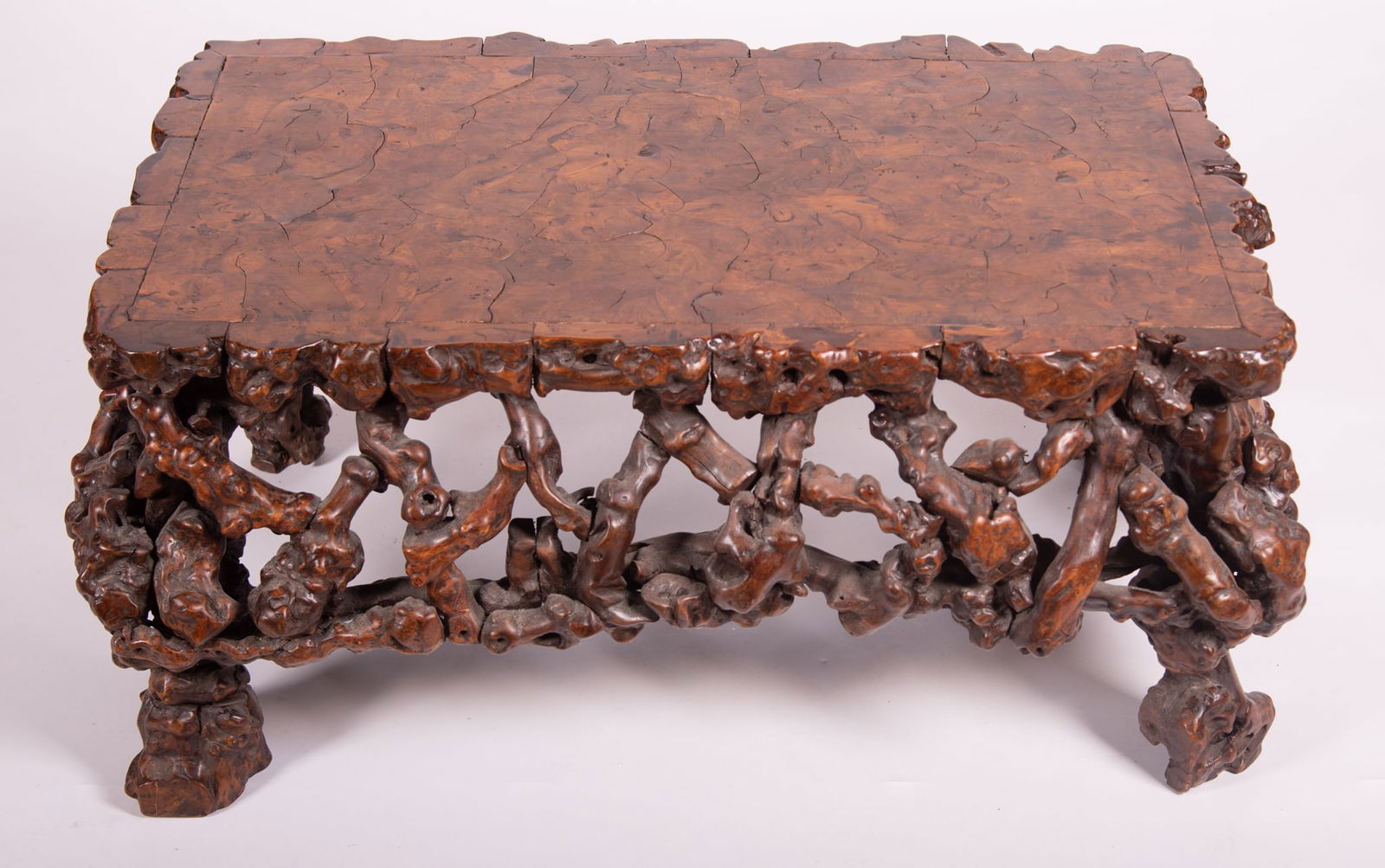 Vintage Chinese Burl Root Coffee Table (1 of 4)