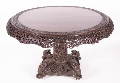 Semi Antique Burmese Hardwood Table