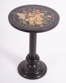 A Faux Pietra Dura Accent Table