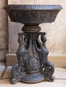 Early 20th Century Cast Iron Jardiniere