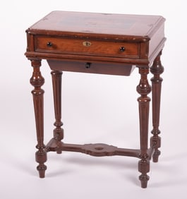 French Rosewood Work Table, 19th Century