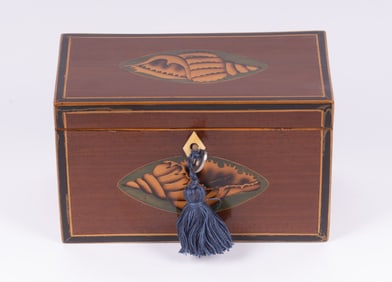 An English Georgian Style Tea Caddy, 19th Century