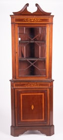 Antique English Corner Cabinet
