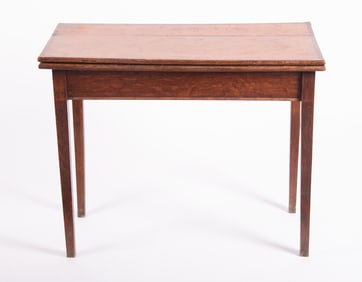 Antique English Flip Top Card Table
