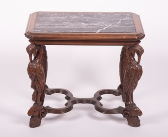 Twentieth Century Continental Marble Top Side Table