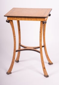 Baker Birds Eye Maple Side Table