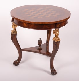 Maitland Smith Egyptian Revival Gilt Wood Center Table