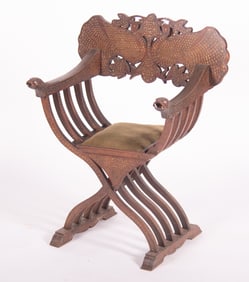 Early Twentieth Century Savanarola Chair