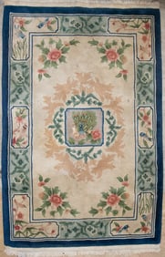 Handwoven Chinese Throw Rug