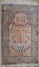Handwoven Wool Pile Persian Directional Throw Rug