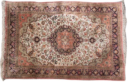 Handwoven Persian Isfahan Area Rug