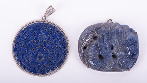 Exceptionally Carved Asian Pendants