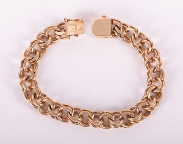 14k Yellow Gold Double Link Bracelet