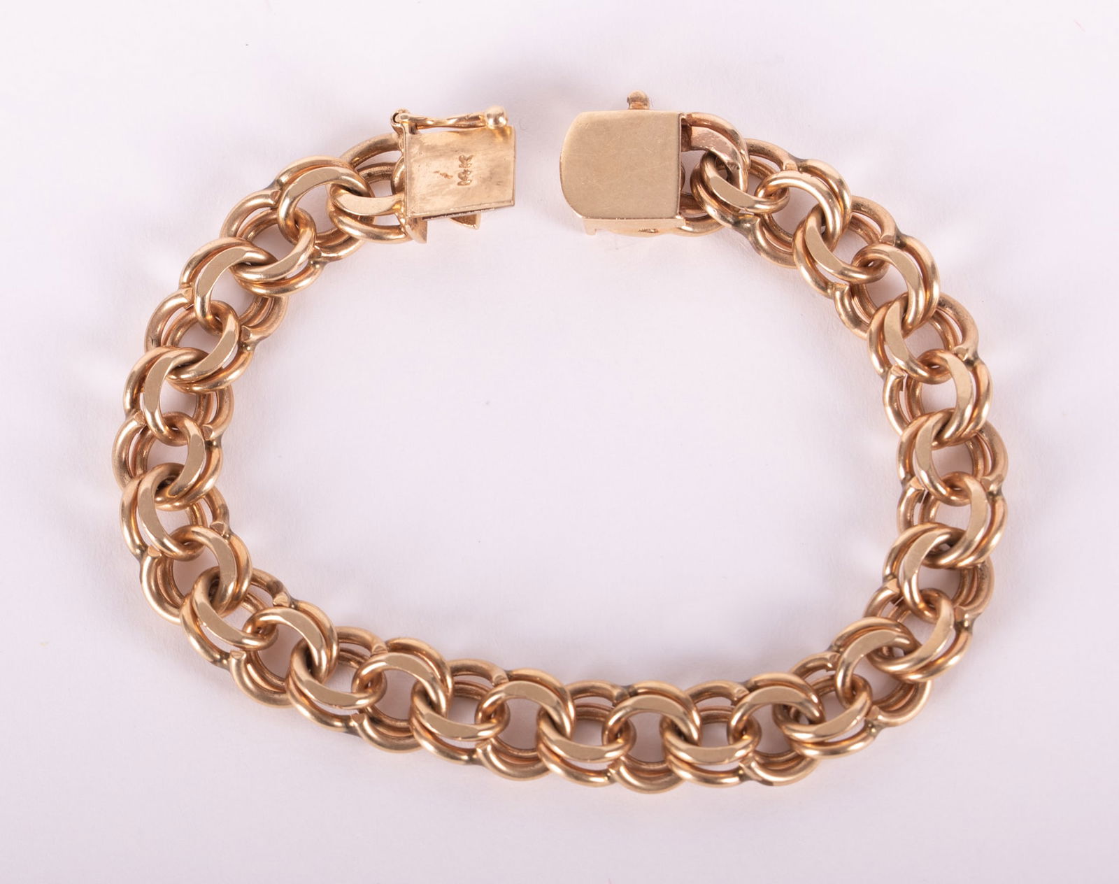 14k Yellow Gold Double Link Bracelet (1 of 3)