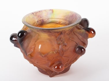 A Large Daum Pate de Verre Center Bowl