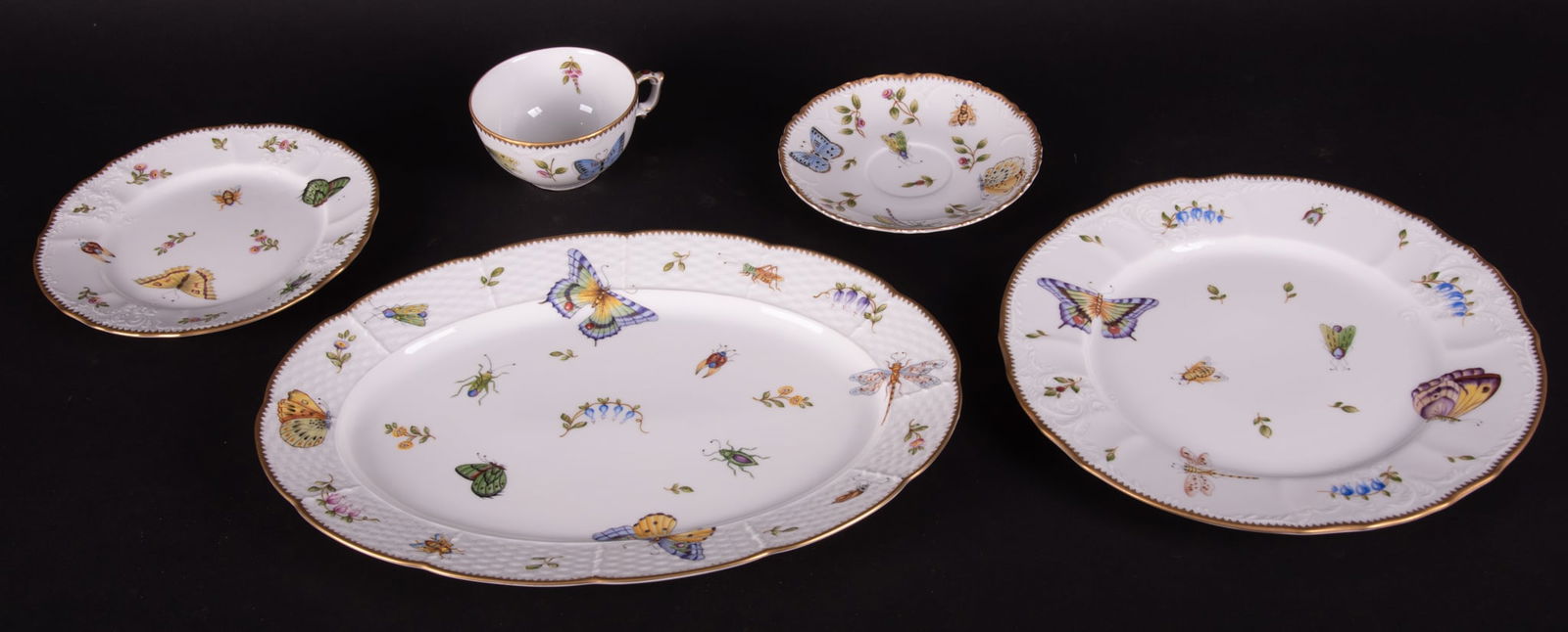 A Partial Porcelain Dinner Service, Butterfly by Anna Weatherley (1 of 6)