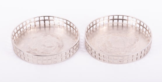 A Pair of Secessionist Style Wine Coasters