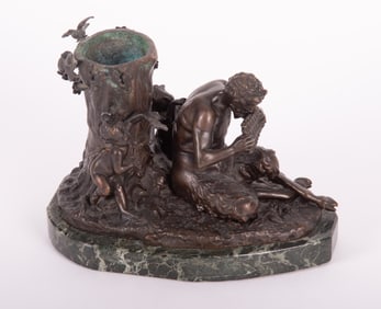 After Etienne Maurice Falconet, France (1716-1781), Seated Satyr, bronze
