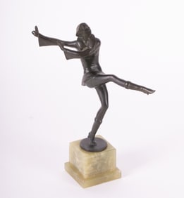 Josef Lorenzl, Austria (1892-1950), Art Deco Dancer, bronze