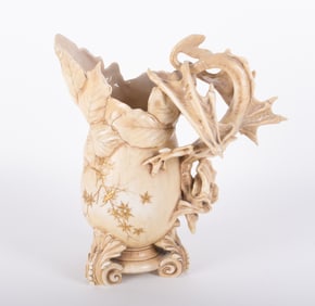 An Exotic Austrian Alfred Stellmacher Dragon Ewer