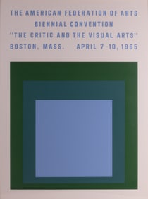 Josef Albers, American / German (1888-1976), The Critic And The Visual Arts, Boston, Mass, 1965,