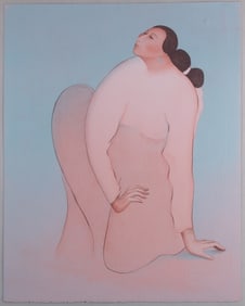 R. C. Gorman, (1932-2005), Seated Woman, 1987, color lihograph, ed. 182/225