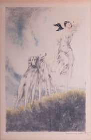 Louis Justin Laurent Icart, French/American (1888-1950), Joy of Life, 1929, etching with drypoint,