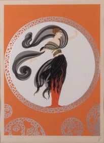 Romain de Tirtoff Erte, Russian/French (1892-1990), Flames of Love, serigraph, ed. 135/300