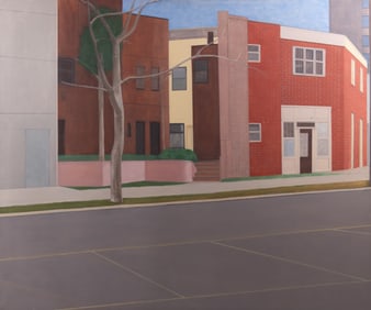 Larry (Laurence James) Day, Pennsylvania, Maryland (1921-1997), Street Scene, oil on canvas