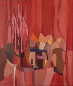 Nell Gross, American 20th Century, Abstract, 1975, oil on canvas