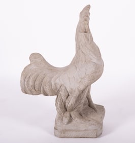 Concrete Rooster Garden Statue