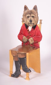 Joan West Hand Painted Dog Chair