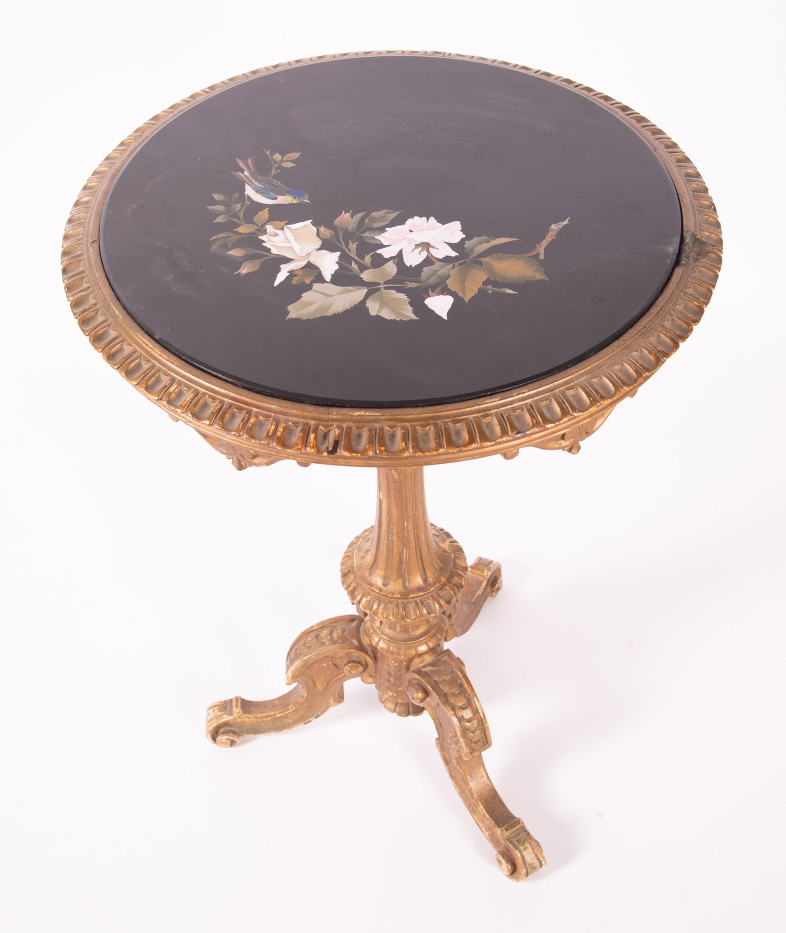 Pietra Dura Gilt Wood Center Table (1 of 4)