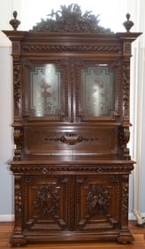 Nineteenth Century Belgian Two Member Hunt Cabinet