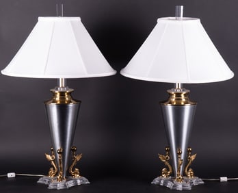 Pair of Bauer Design Table Lamps