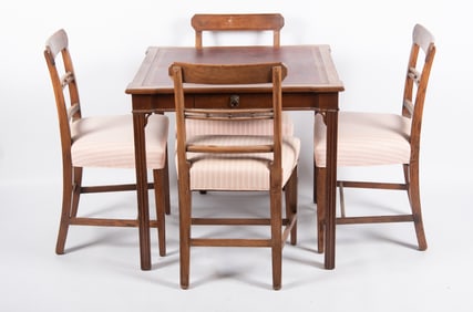 Early Twentieth Century Five Piece Gaming Set