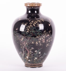 A Fine Japanese Meiji Period Cloisonne Vase