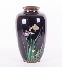 A Large Japanese Meiji Period Cloisonne Vase