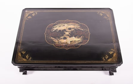 Chinese Mother Of Pearl Inlay Coffee Table