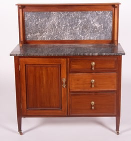 Marble top Sideboard With Backsplash