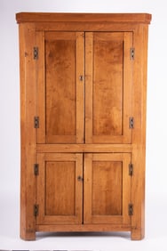 Antique American Corner Cupboard