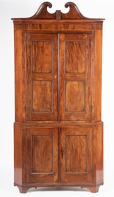Antique English Two Member Corner Cabinet